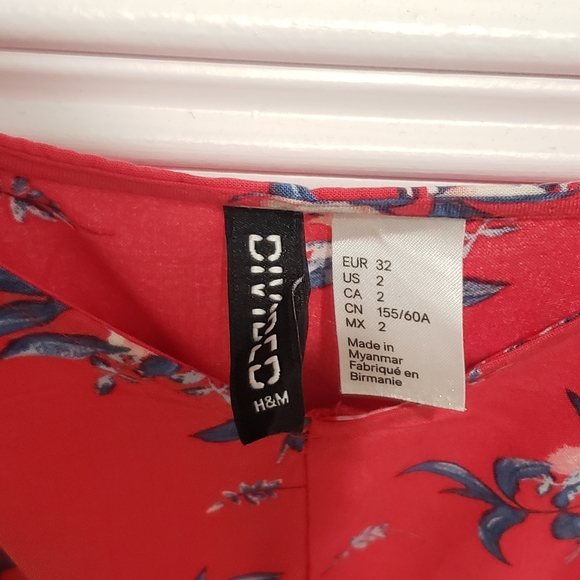 H&M DIVIDED Red XS Romper - Picture 5 of 8